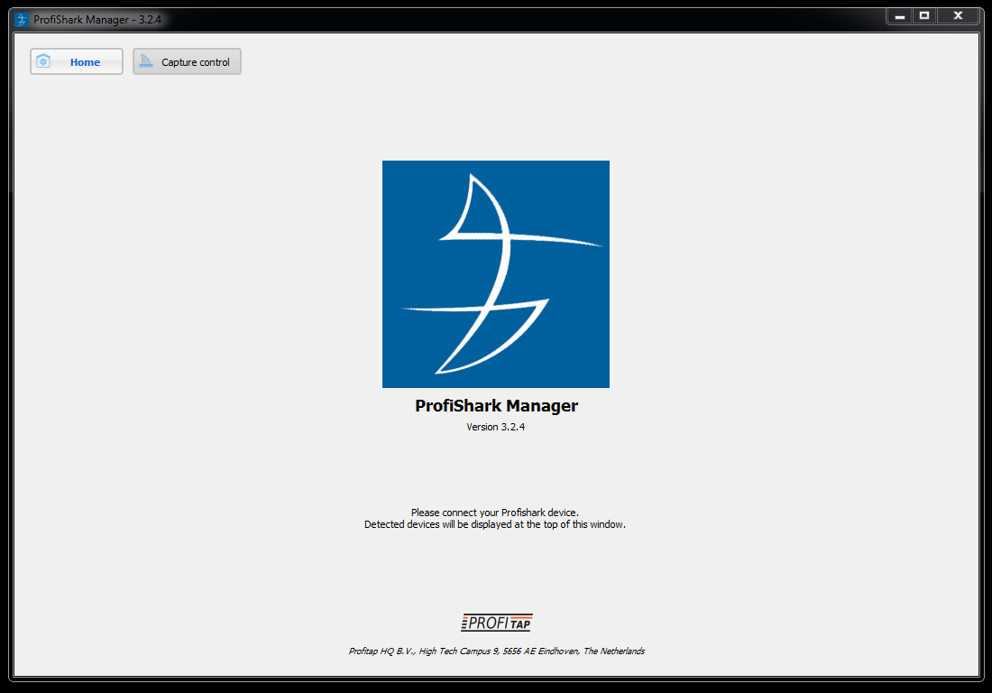 Profishark Manager no device connected 
