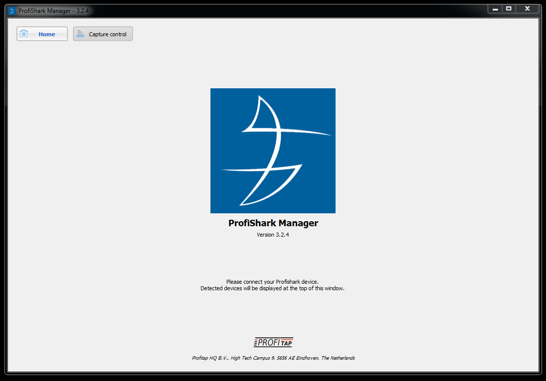 Profishark Manager no device connected